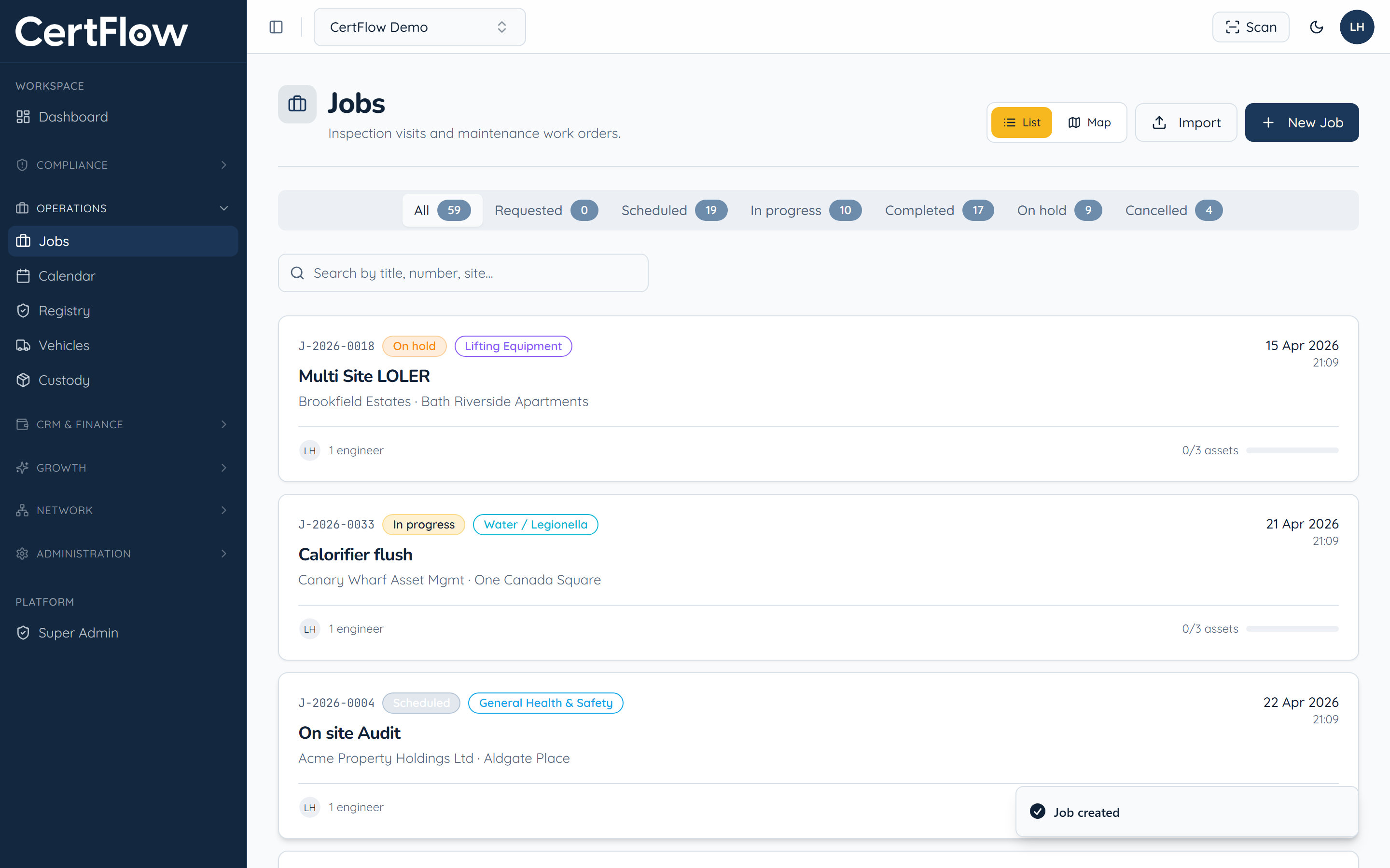 How to schedule a job: Save